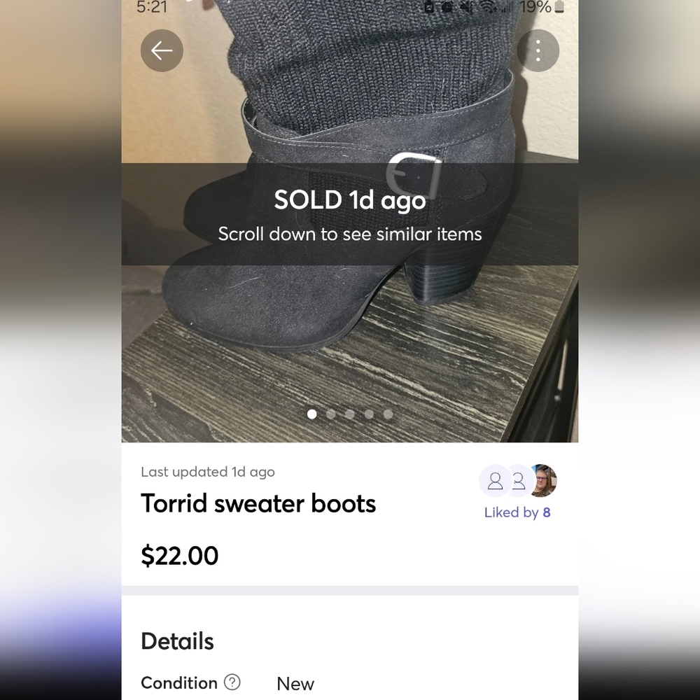 *sold* Torrid Black Ankle Sweater Boots